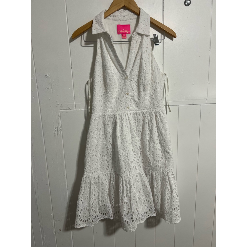 Women's Lilly Pulitzer White Eyelet Dress Size 4